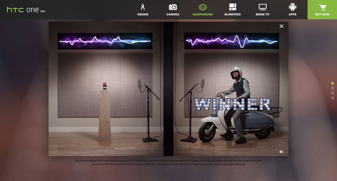 HTC m8 sound digital campaign